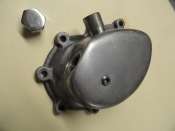 TRANNY END COVER WITH CHROME FILL PLUG