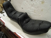 THIS IS A NEW KING & QUEEN PILLOW SEAT. FITS 1979-81 SPORTSTER MODELS 12" BACK