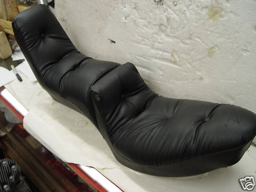 THIS IS A NEW KING & QUEEN PILLOW SEAT. FITS 1979-81 SPORTSTER MODELS 12" BACK